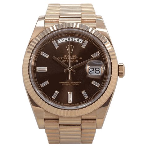 rolex oyster perpetual day date rose gold|rolex day date 40 price.